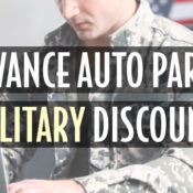 advance auto parts military discount