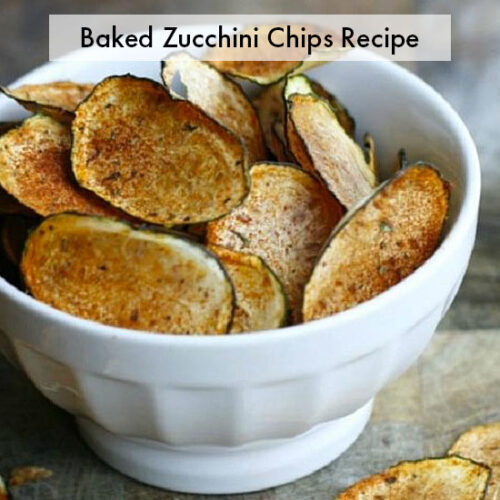 Baked Zucchini Chips Recipe (Healthy Potato Chips Alternative!)