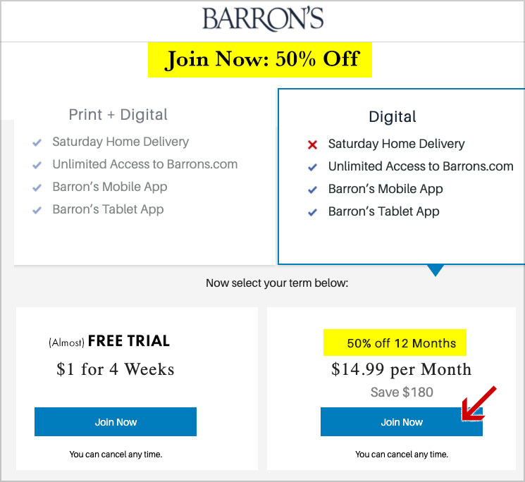 barrons 50 off