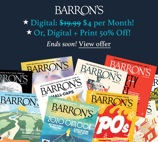 barrons subscription promo $4