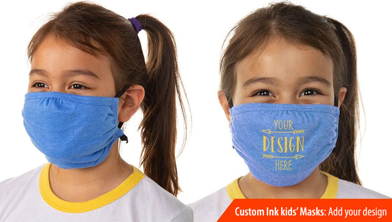 custom ink kids face masks