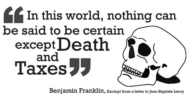 death taxes quote origin