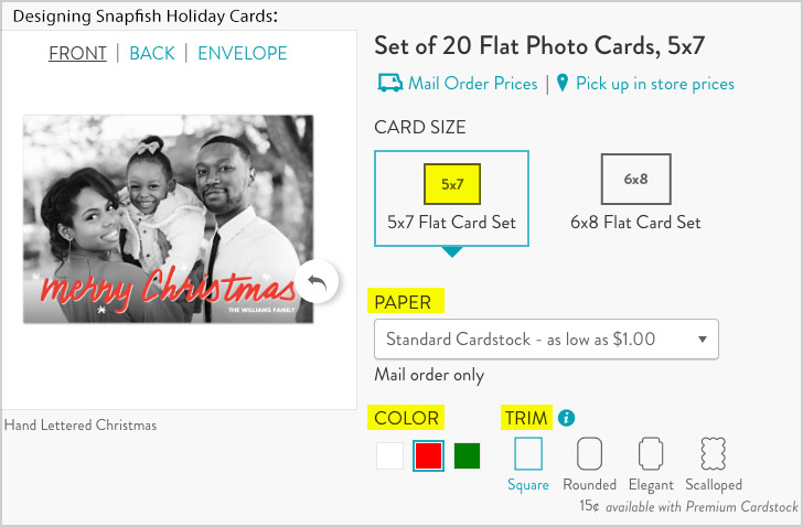 design snapfish holiday cards