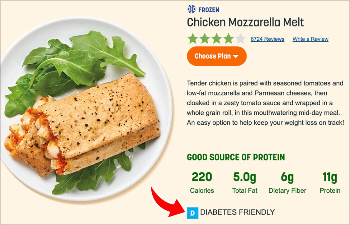 diabetes friendly food nutrisystem