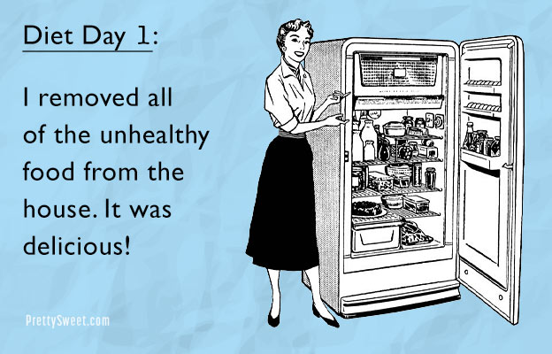 diet day one funny ecard