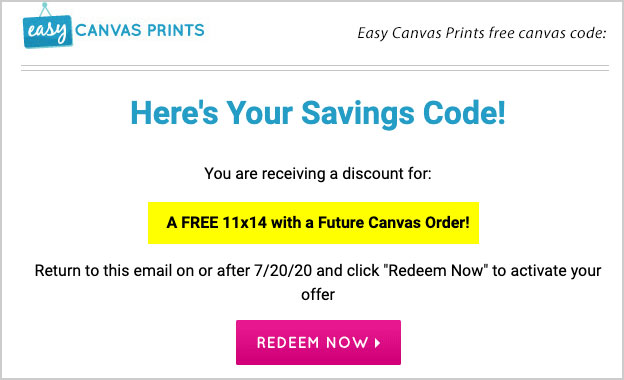 promocode easycanvas prints