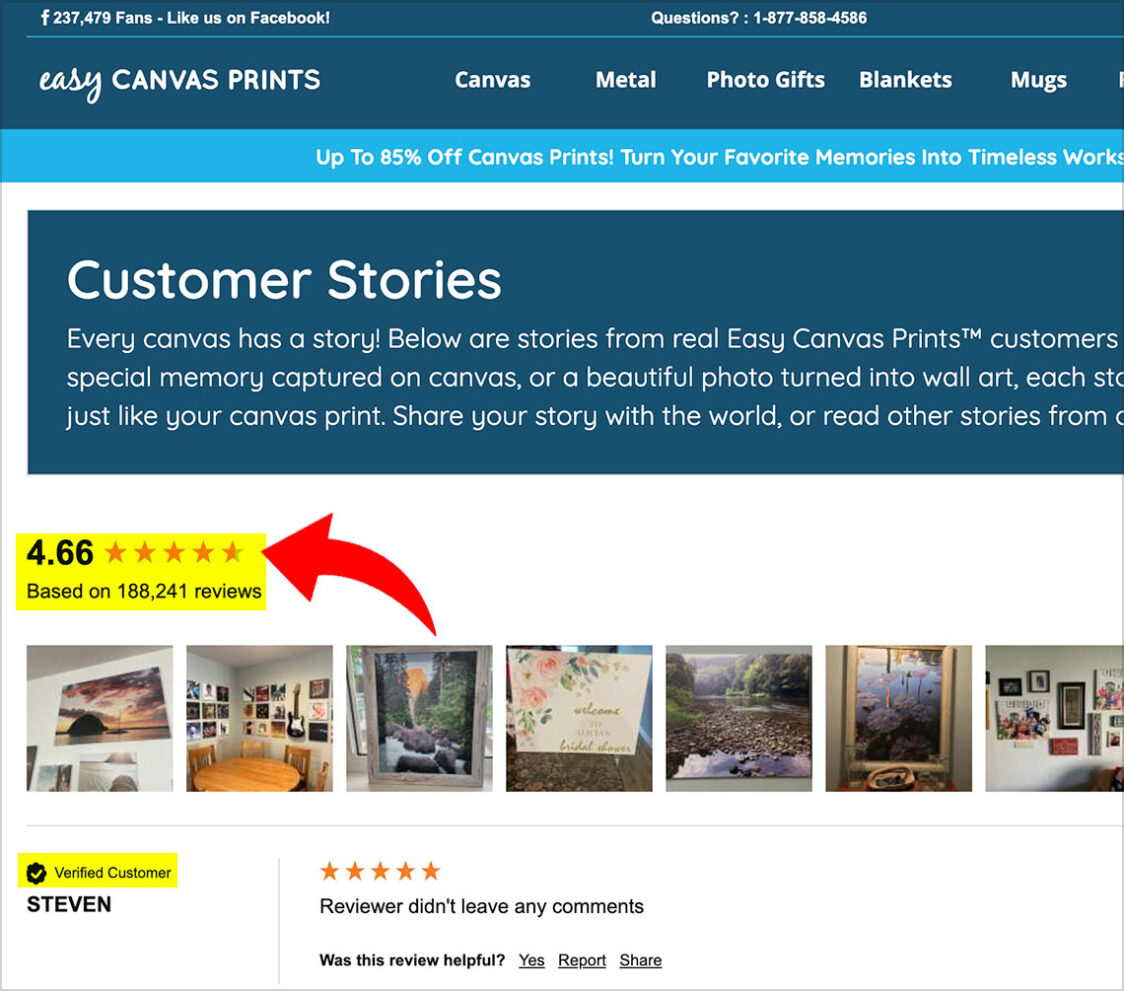 easy canvas prints legit ratings