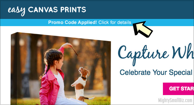 easycanvas prints coupon codes