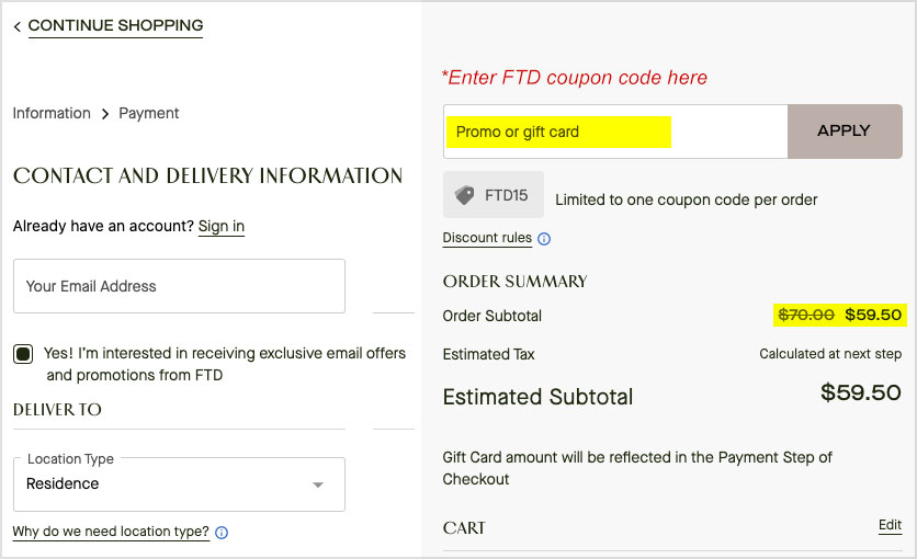 7 Ftd Codes Free Shipping 20