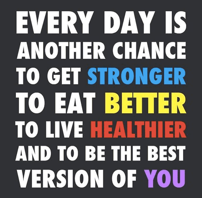 every day stronger healthier quote