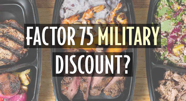 factor 75 military discount