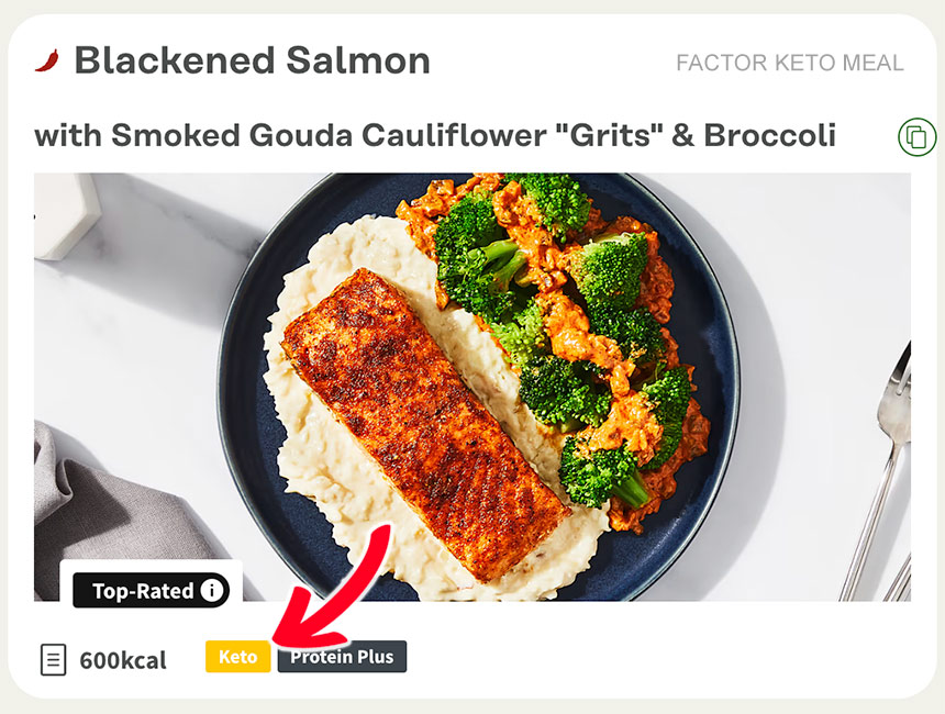 factor keto meal salmon