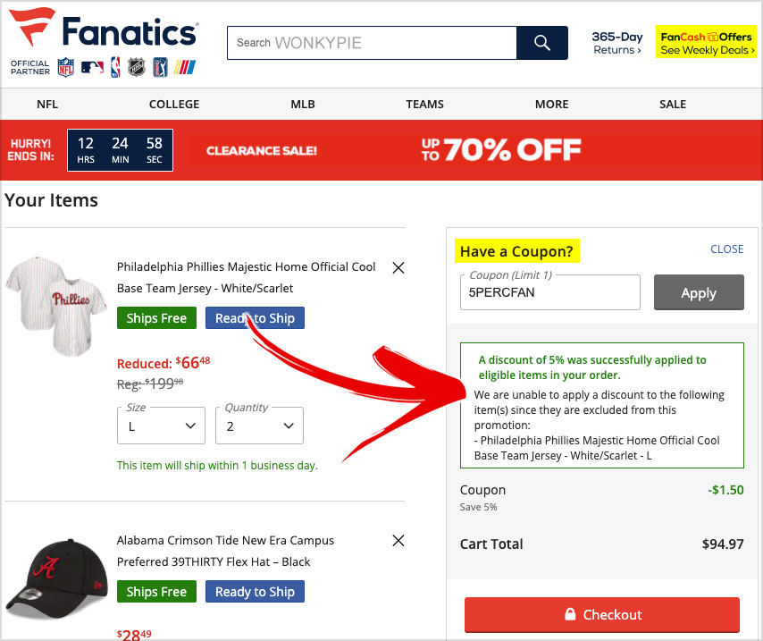 Fanatics Coupons - Get 15% OFF in October 2023