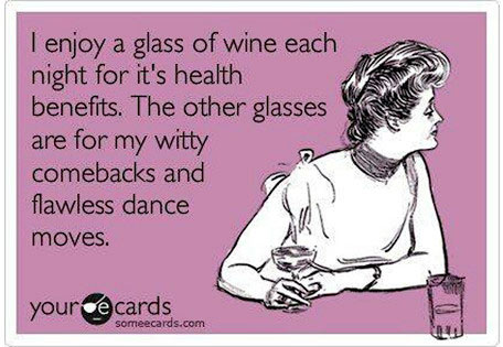 funny drinking wine ecards