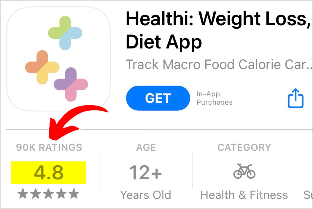healthi app ratings