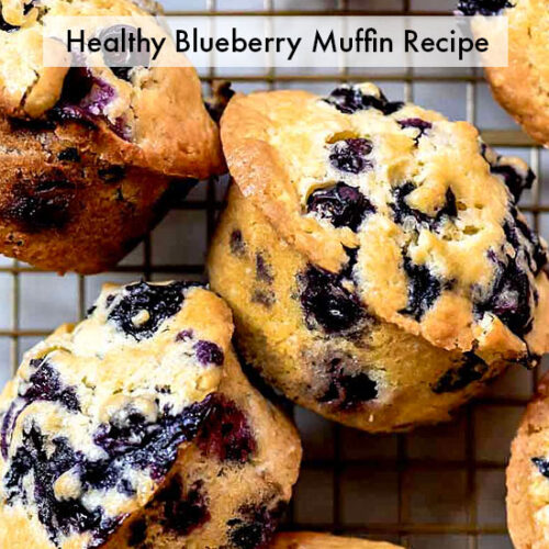 healthy blueberry muffin recipe