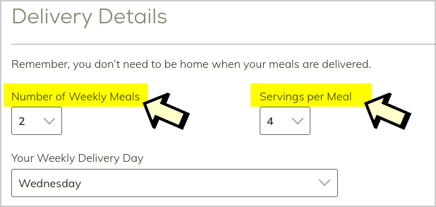 home chef delivery options