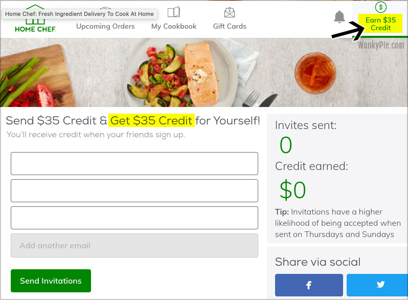 home chef referral credit