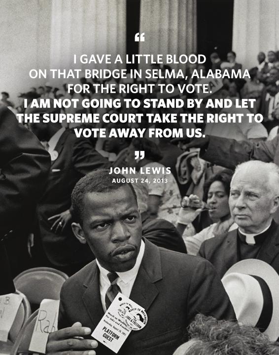 john lewis voting rights act quote