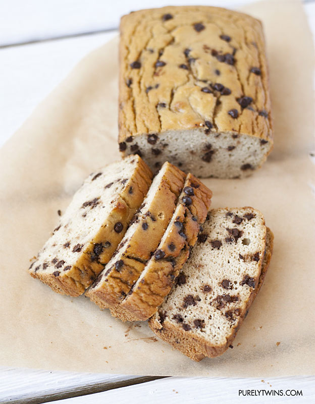 low carb chocolate chip bread