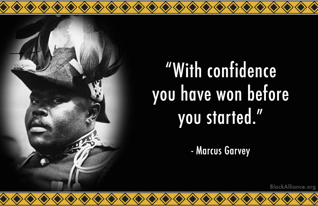marcus garvey quote confidence