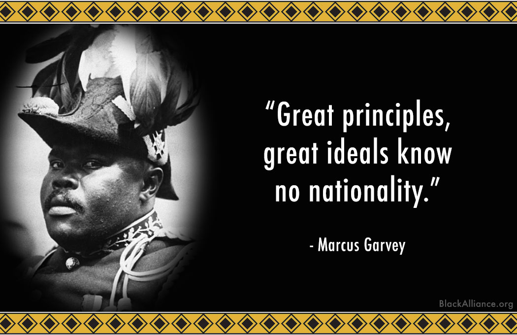 marcus garvey quote nationality