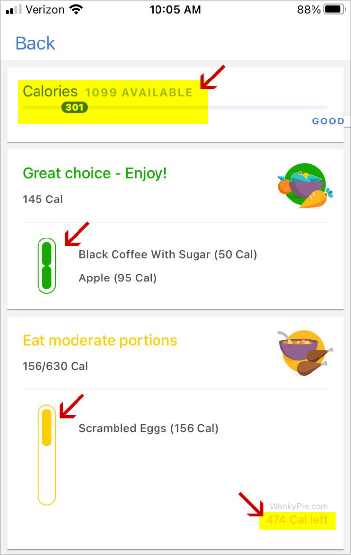 noom log meals app