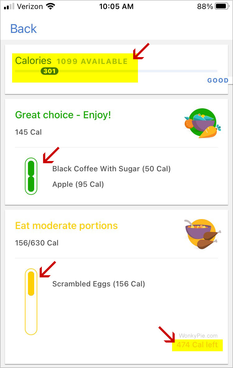 noom log meals app