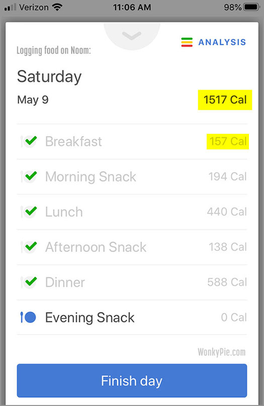 Noom Meal Plan 3 Days of Sample Menus (w/ Calories!) NUTRITION LINE