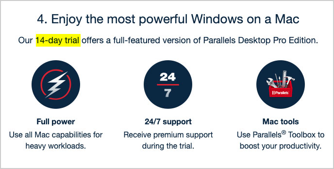 parallels free trial