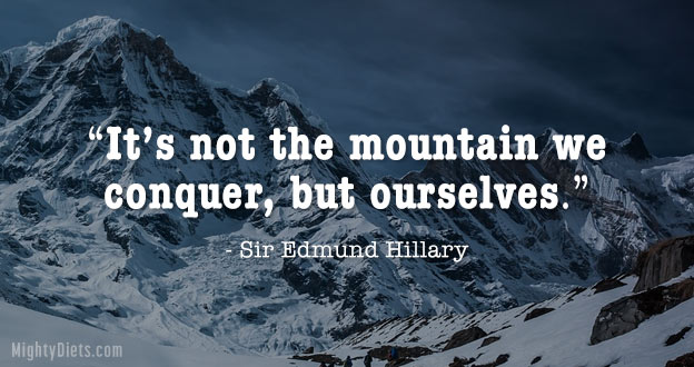 quote weight loss mountain