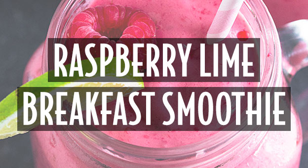 raspberry lime breakfast smoothie