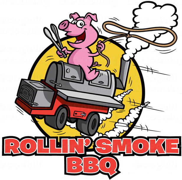 rolling smoke bbq logo