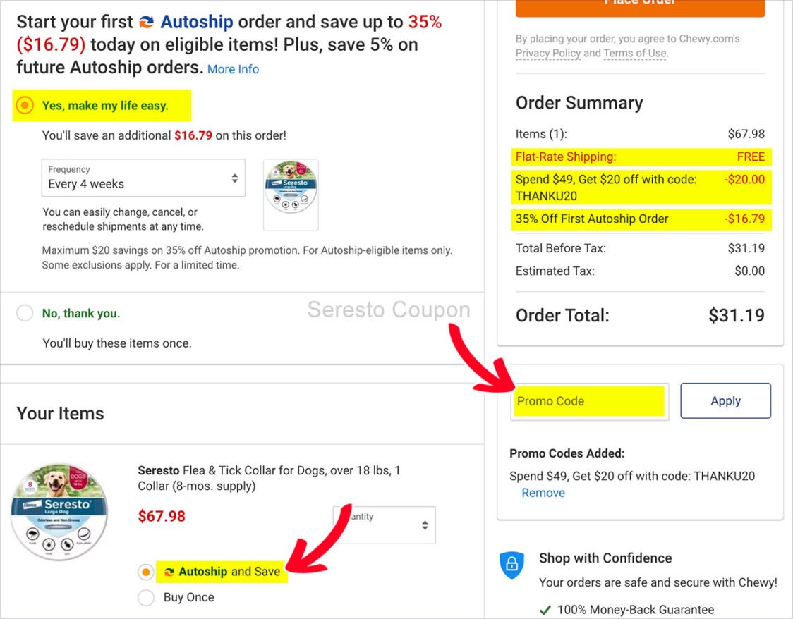 Seresto flea shop collar coupon