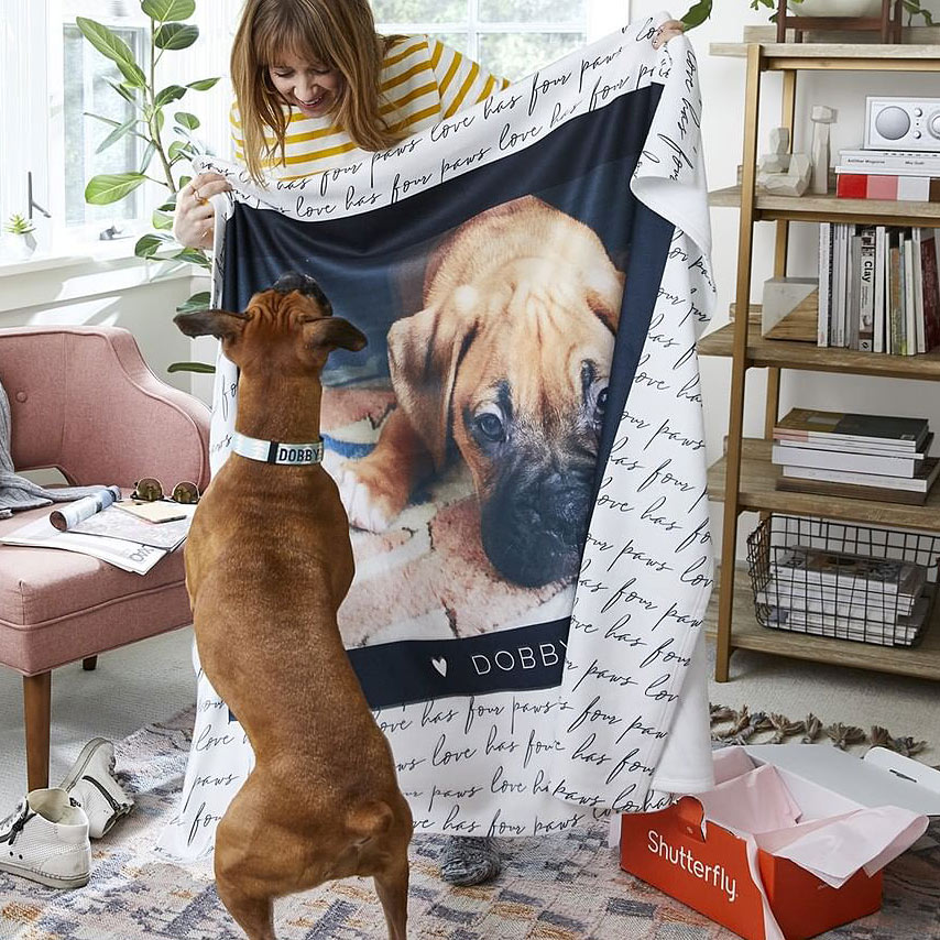 Shutterfly 2025 dog blanket