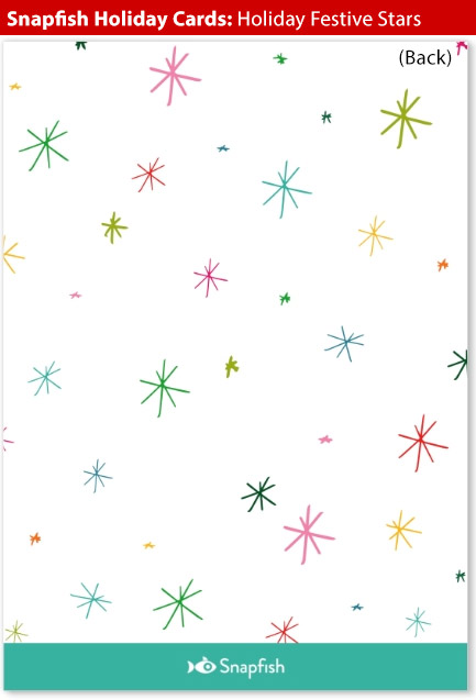 snapfish holiday cards festive stars