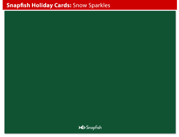 snapfish holiday snow sparkles back