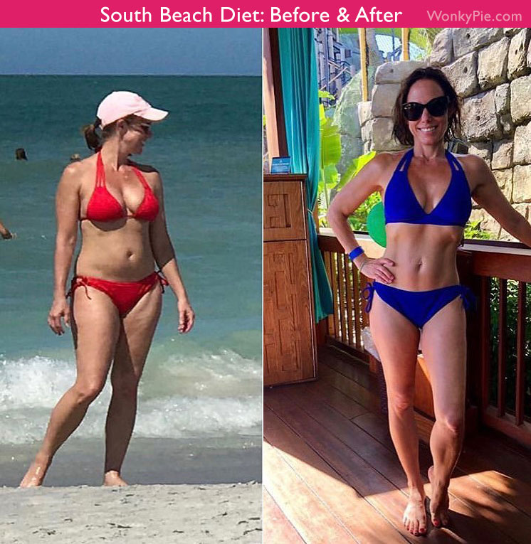south beach diet before and after pics woman