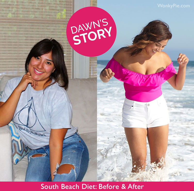 south beach diet before and after photo woman