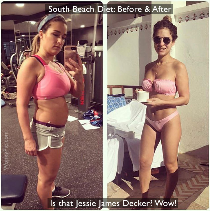 south beach jessie decker before after