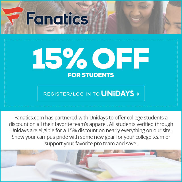 student discount fanatics