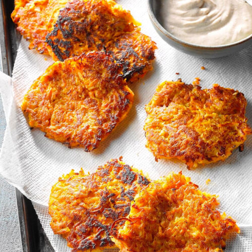 sweet potato pancakes horseradish