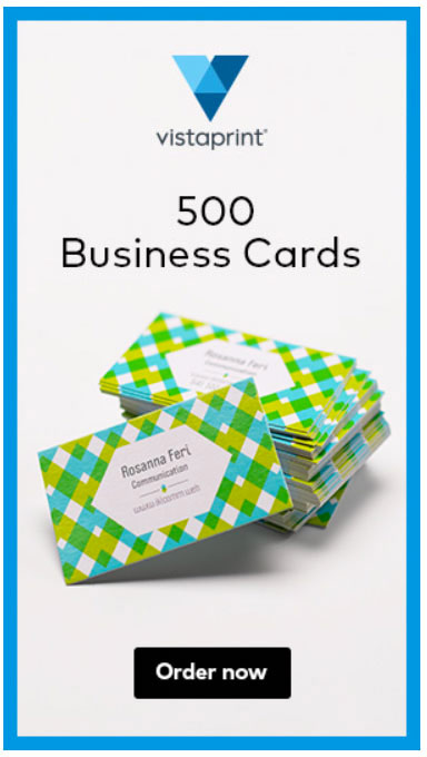 vistaprint 500 business cards