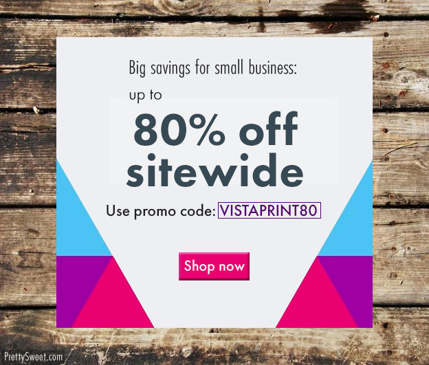 vistaprint promo code 80