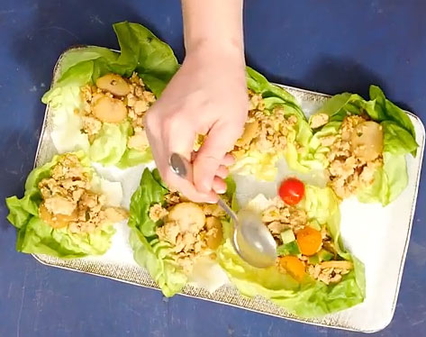 weight watchers asian chicken wraps