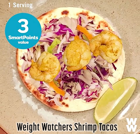 weight watchers shrimp tacos