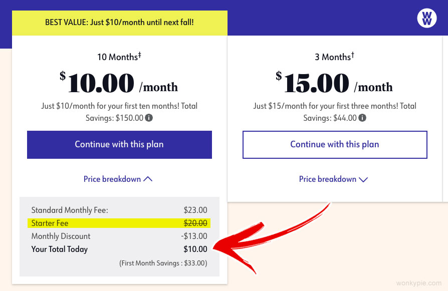 How Much Does Weight Watchers Cost