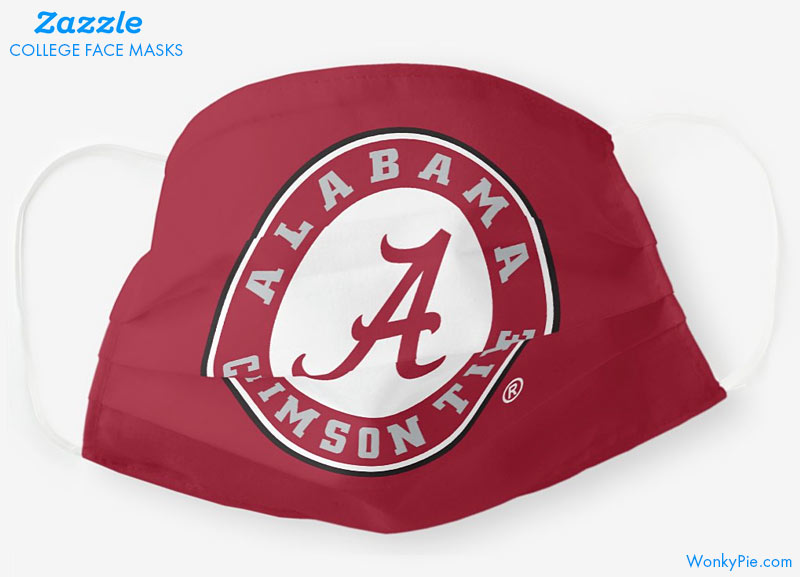 zazzle college masks alabama