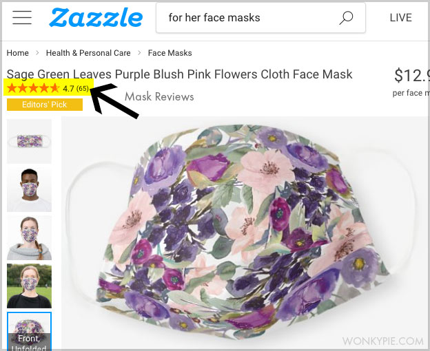 zazzle mask reviews